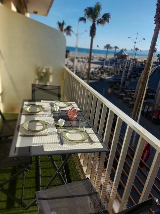 Appartement 20 Mts Plage, Pl Mediterranee, Vue Mer Parking Canet-en-Roussillon Exteriör bild