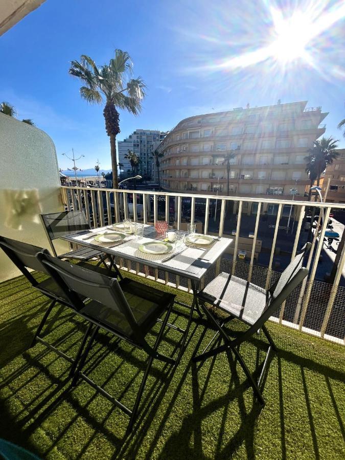 Appartement 20 Mts Plage, Pl Mediterranee, Vue Mer Parking Canet-en-Roussillon Exteriör bild